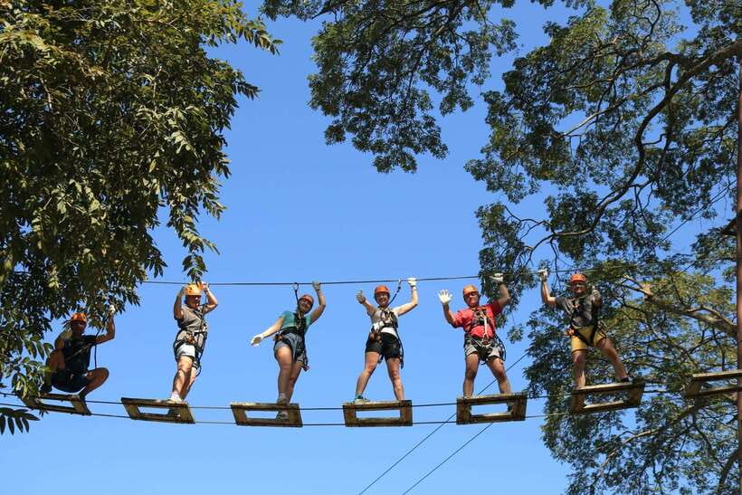 Chiang Mai: Zipline & High Rope Park with Lunch & Transfer - High rope courses for a slower, harder challenge
