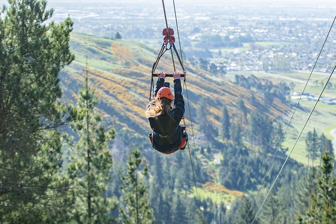 Christchurch Long Ride Zipline - The chairlift ride adds views before the speed begins
