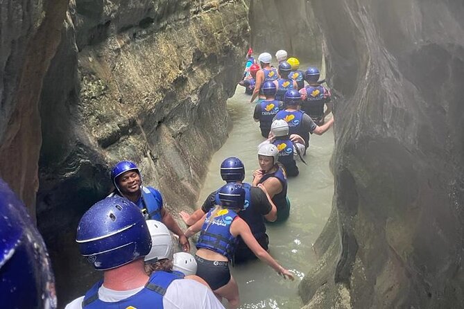 Combo Zipline & Waterfalls - The first waterfall sets the tone