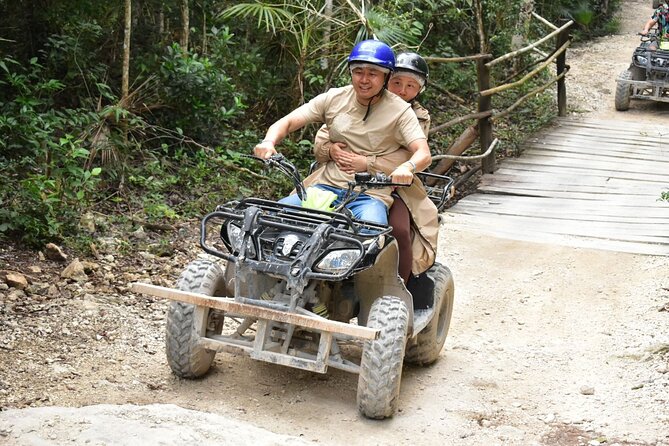 Complete Shared ATV Tour Horse Zip Lines Cenote and Lunch - Six zip-line platforms and jungle obstacles