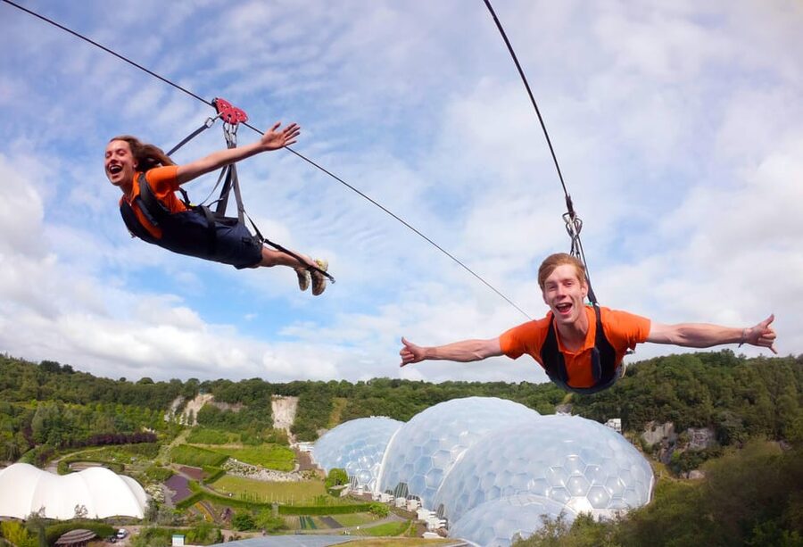 Cornwall: Eden Project Zip Wire Experience - What the view adds to the experience