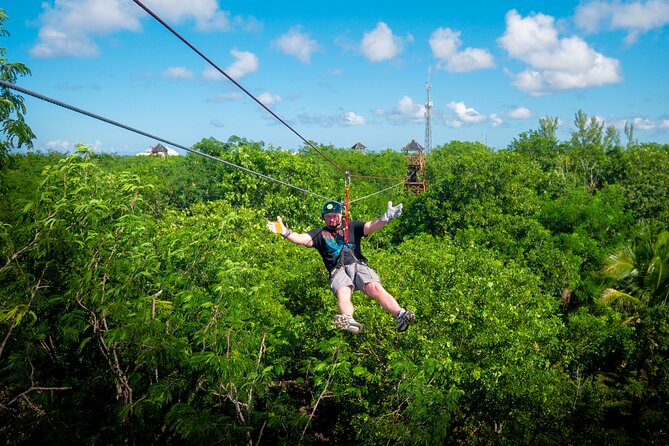 Cozumel zipline thrill adventures - Six ziplines in one compact Cozumel outing
