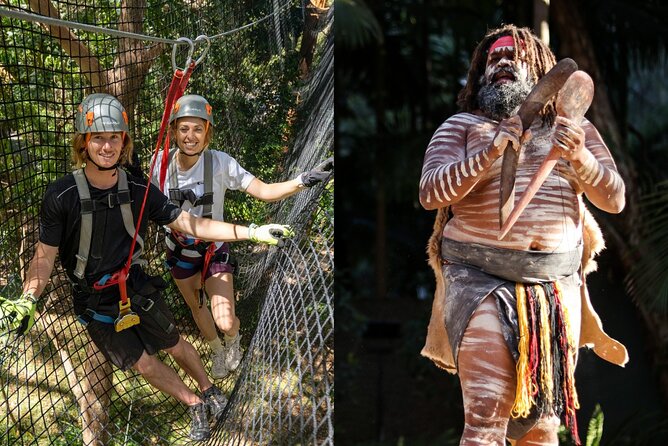 Currumbin Wildlife Sanctuary Pass + The Treetop Challenge - Green, red, and black routes