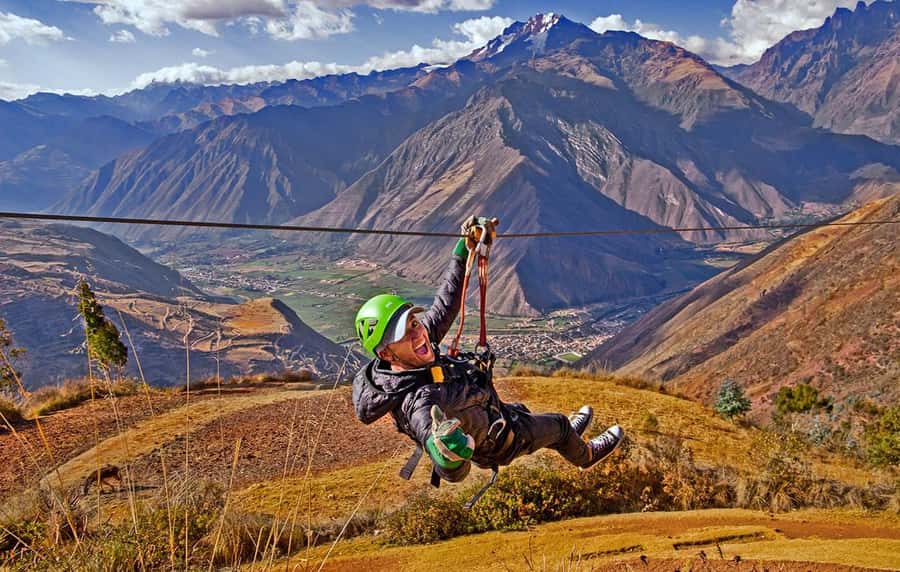 Cusco: Zipline + ATV's | Salt Mines of Maras and Moray | - Switching from zipline gear to an individual ATV