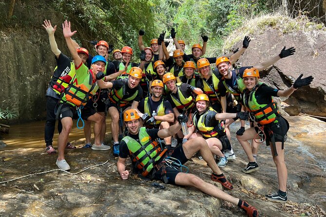 DaLat Canyoning & Experience 1500m Zipline - Waterfall zipline and natural water slide