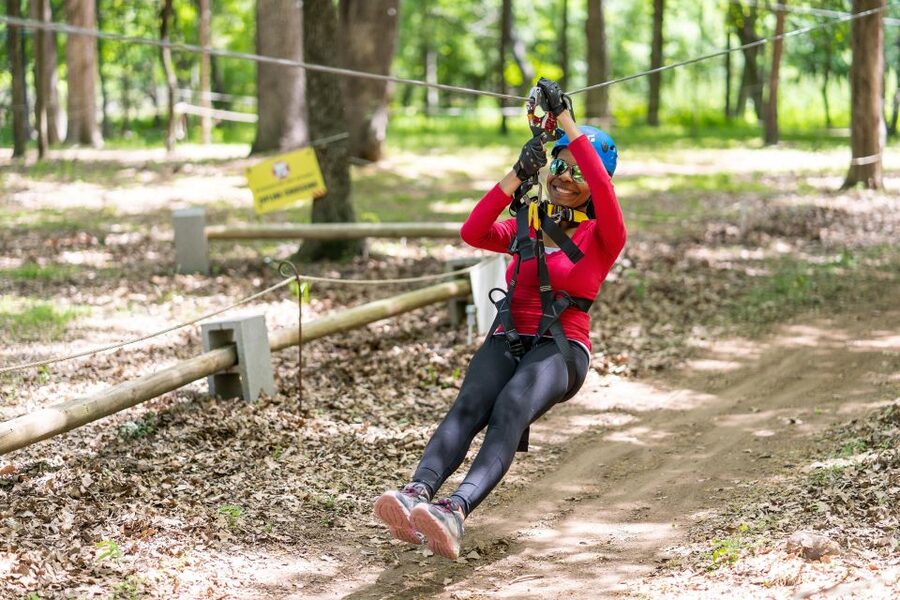 Dallas: Aerial Adventure Course Park Pass - The Zip Lines Bring the Speed