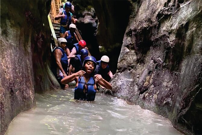 Damajagua Waterfalls, Zipline with Lunch and Transfer - Sliding, jumping, and swimming through seven waterfalls