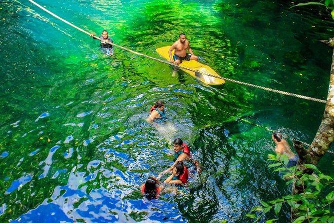 Drive An Atv, Live The Experience Of Ziplining And Swim On A Real Cenote - Swimming in a real Maya cenote