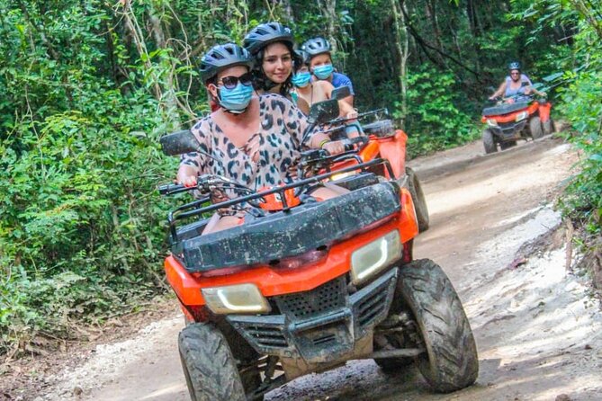 Drive an Atv shared, swim in a Cenote and ziplines in the Cancun - Hotel pickup is the biggest practical risk
