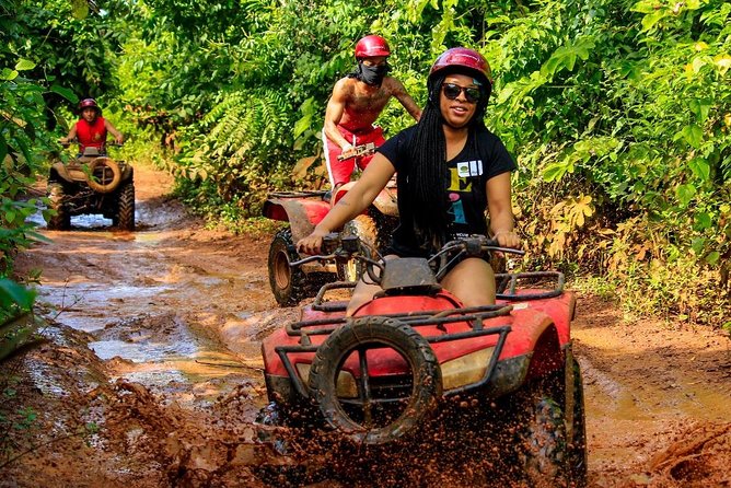 Drive an Atv shared, swim in a Cenote and ziplines in the Cancun - Fitness, clothing, and what to bring
