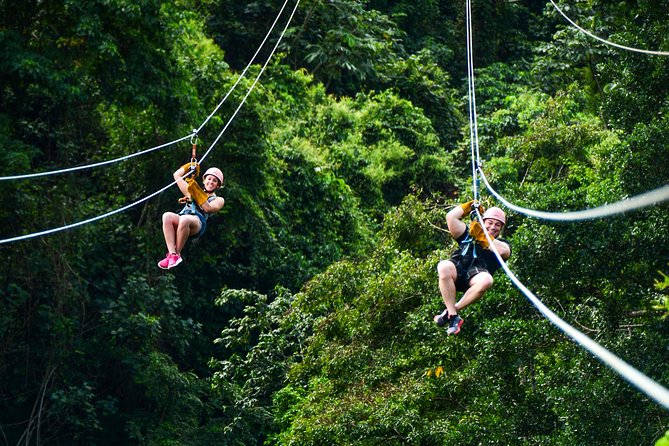 Dual Zipline Side-by-Side Adventure in Punta Cana - Twelve lines, 18 platforms, and a long final push