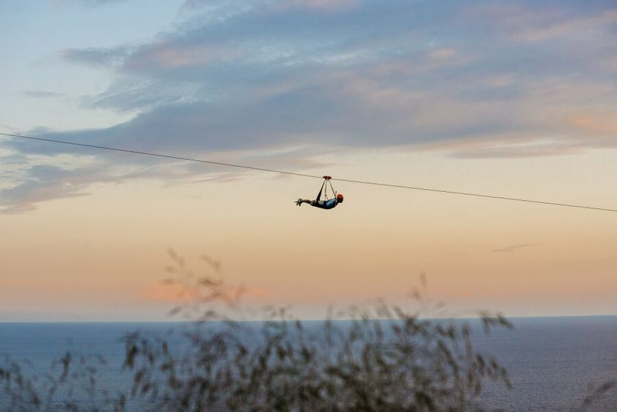 Dubrovnik: 900 Metre Superman Ziplining Adventure - The safety setup and passive braking