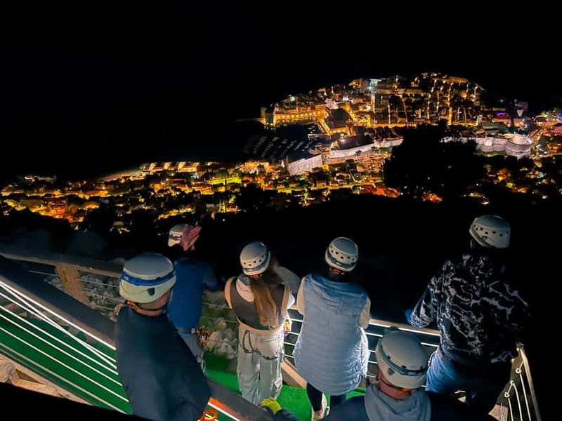 Dubrovnik Night Zipline Experience - Reaching Srđ Hill before the first run