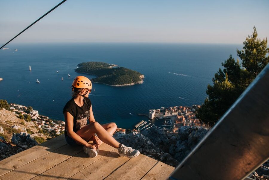 Dubrovnik: Panorama Zipline Tour - Getting fitted and trying the practice line