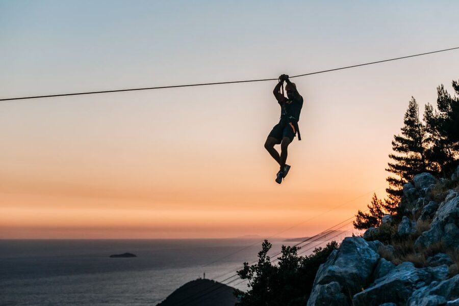 Dubrovnik: Sunset Zip Line Experience Followed by Wine - The Srđ Hill view over Dubrovnik