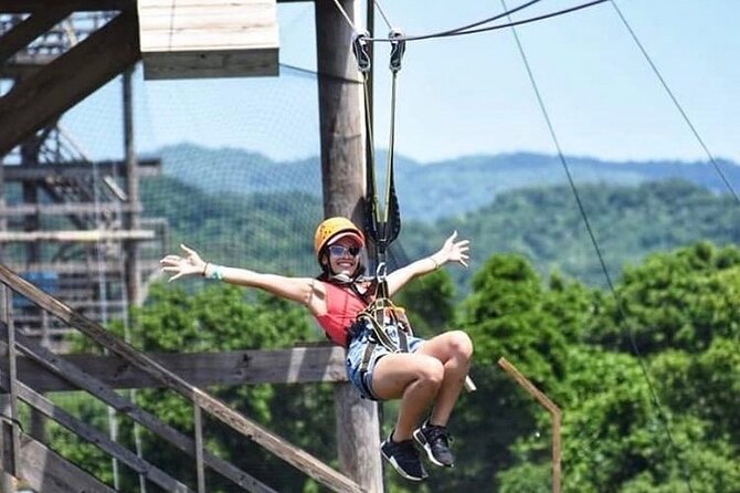 Dunn’s River Falls,Zip lining & horseback riding Combo tour from Montego Bay - Ziplining over springs and a 150-year-old dam