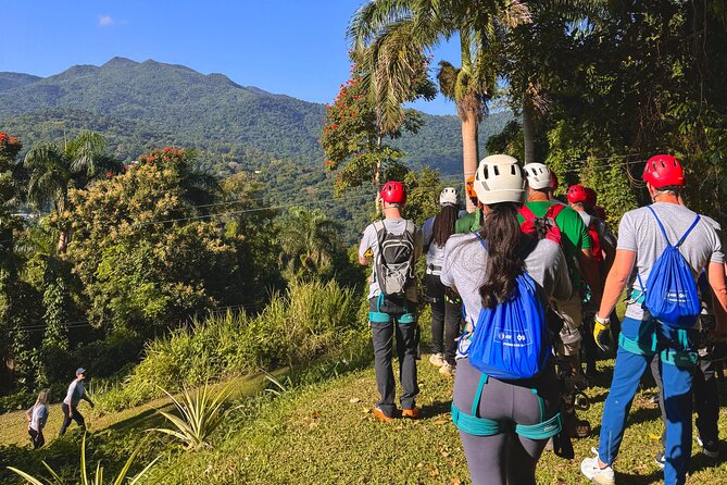 El Yunque Ziplining in Puerto Rico - The optional rock rappel and canopy bridge