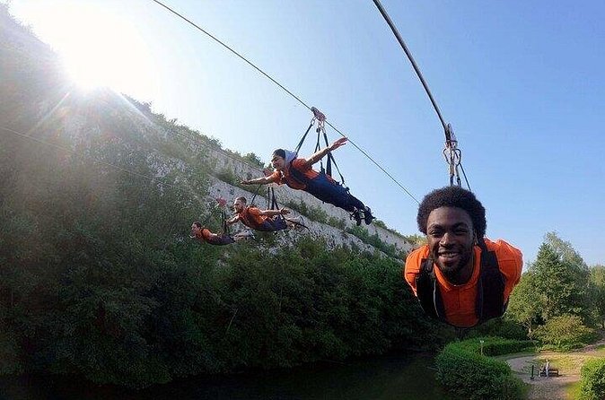England's Longest Zipline in Kent - The 700-metre flight at up to 50mph
