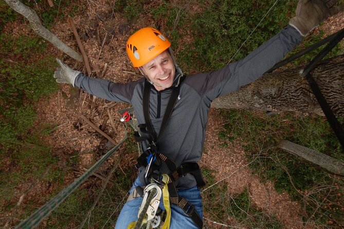 Epic Zipline Canopy Tour - The Gorge Zipline: Saluda, NC - The sky-bridge and forest transitions
