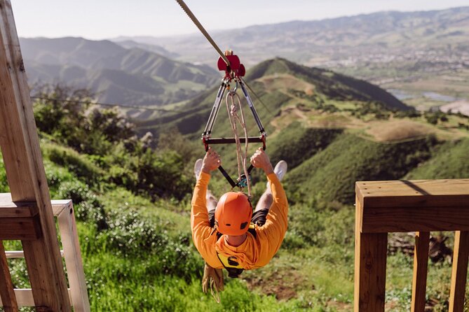 Epic Zipline Tour near Santa Barbara - The Upper Launch Area and Valley Views