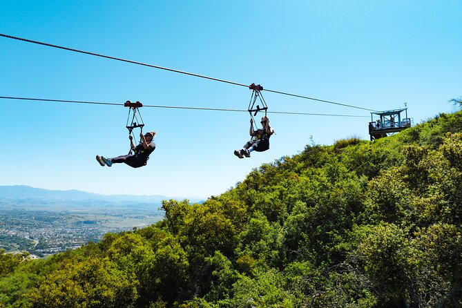 Epic Zipline Tour near Santa Barbara - The Highline Hummer Ride Up the Mountain