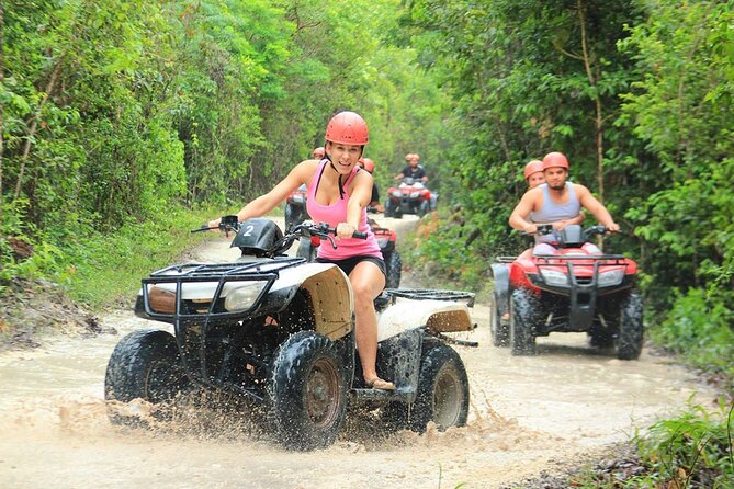 Extreme Experience From Cancun (Atv Shared, Zipline and Cenote) - Swimming in the cenote