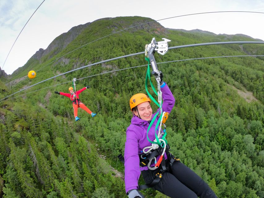 Feel the adrenaline in Mosjøen Zipline - Taking the step from Storfjellet