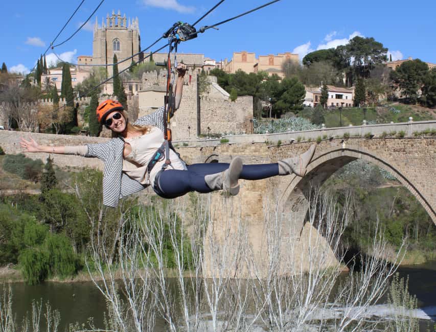 Fly Over Toledo: Urban Zipline over Tagus River - Flying over the Tagus beside Toledo’s old walls