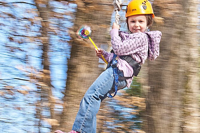 Fontanel Zipline Forest Adventure at Nashville North - The uphill sections are part of the deal