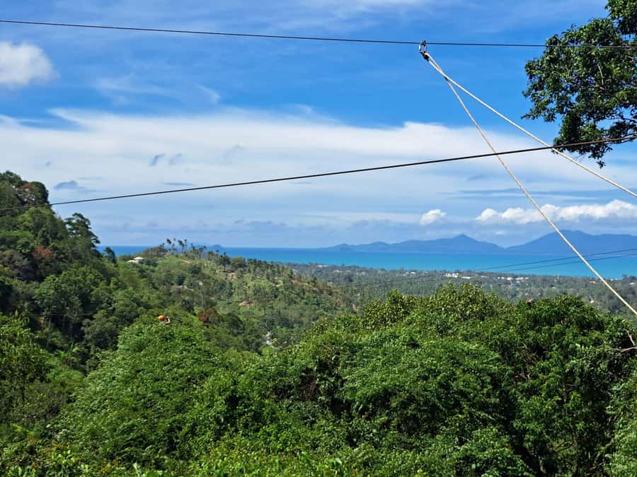 From Koh Samui: Tree Bridge Zipline and Café Experience - The Tree Bridge Café at 20 metres