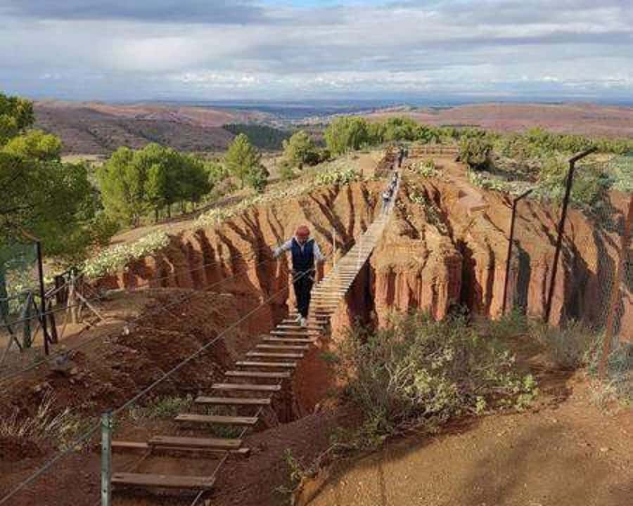 From Marrakech: Atlas Mountains Zip Line Tour Adventure - Four flights above pine forest