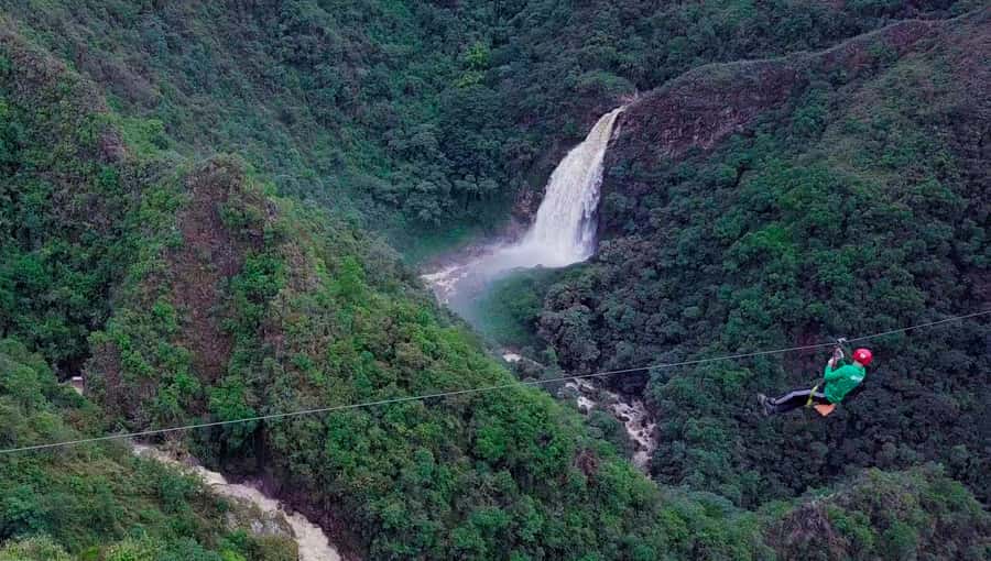 From Medellin: Epic Zipline and Giant Waterfall - The first 20-minute hike and safety briefing