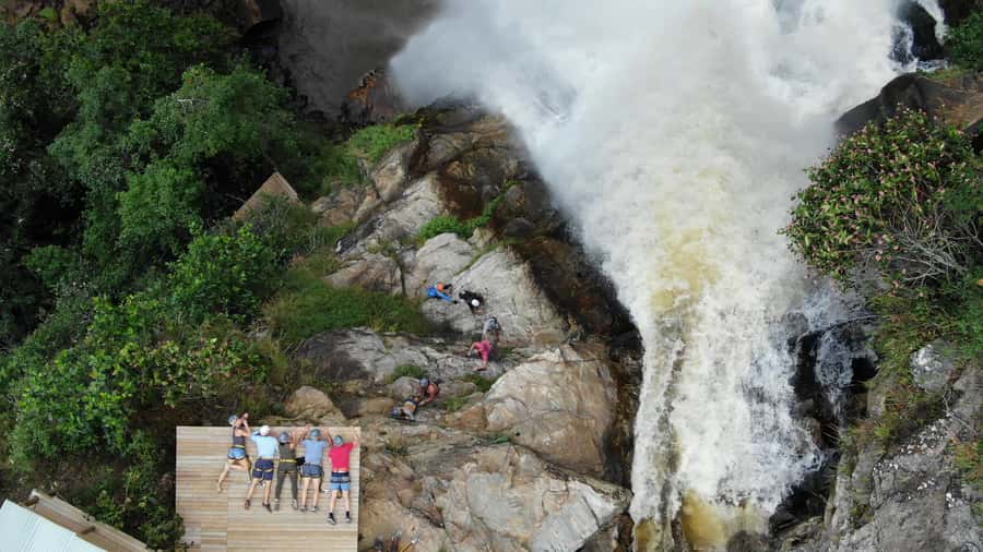 From Medellin:Powerful via Ferrata & Zipline Giant Waterfall - From Medellín to a 100-meter waterfall