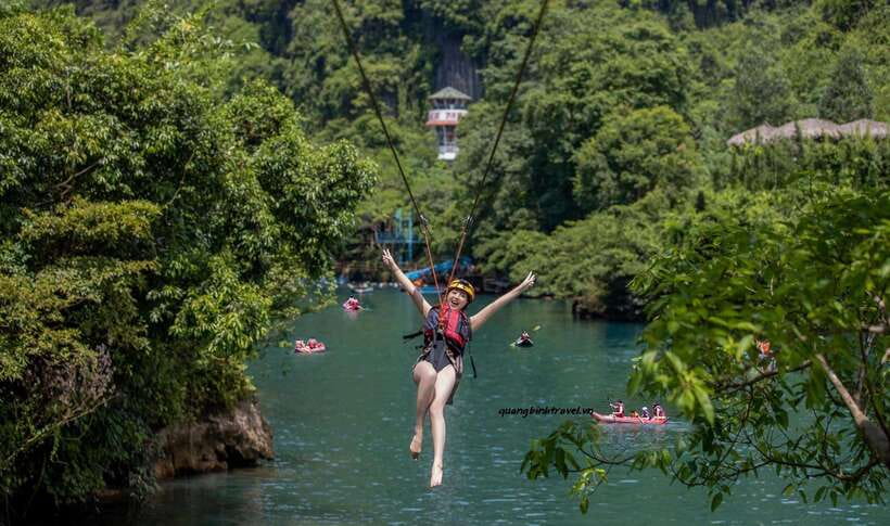 From Phong Nha/DongHoi: Paradise Cave and Zipline Dark Cave - Getting started from Dong Hoi or Phong Nha
