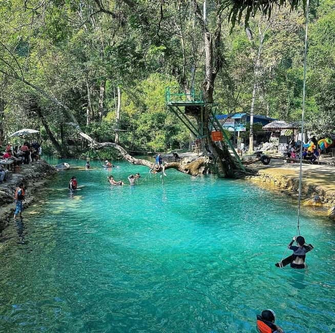 From Vientiane: Vang Vieng Tour with Cave Kayak & Zipline - What the $113 price really buys