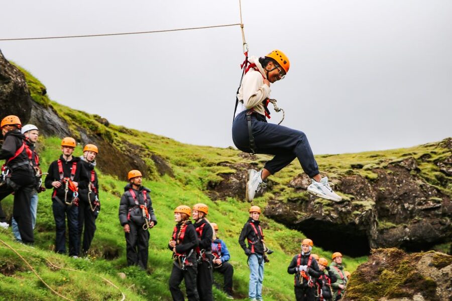 From Vík: Zipline and Hiking Adventure Tour - Getting fitted at Víkurbraut 15