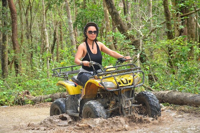 Full Adrenaline Day in Tulum! ATVs, Zipline, Cenote, Rappel, Food - Cooling off in the cenote