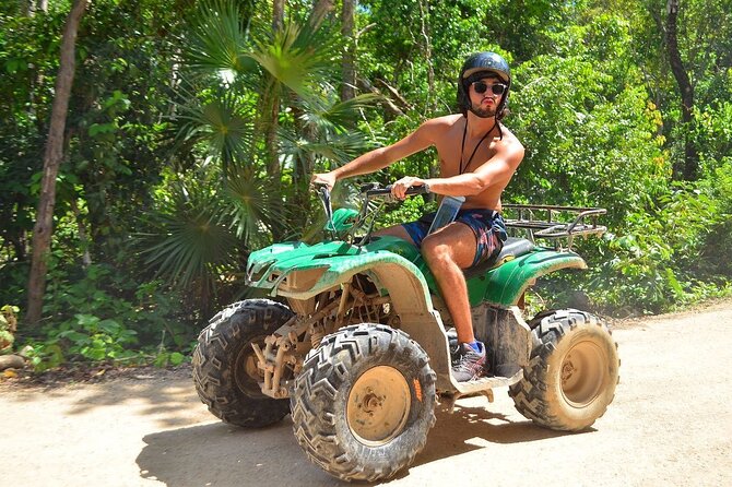 Full Adrenaline Day in Tulum! ATVs, Zipline, Cenote, Rappel, Food - The ATV ride through Tulum’s jungle