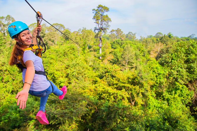 Full-Day Bike Tour in Siem Reap with Zipline - The Victory Gate and Bayon from a quieter angle