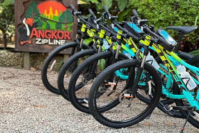 Full-Day Bike Tour in Siem Reap with Zipline - The morning zipline at Angkor Zipline