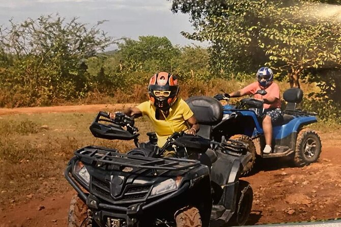 Full Day Private ATV with Zipline and Horseback Riding in Negril - Ziplining over bright Caribbean water