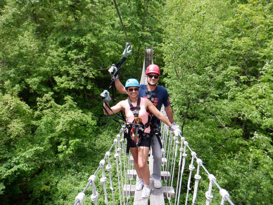 Galena: Zipline Adventure- Long Hollow Canopy Tours - Six ziplines, with the final line as the prize
