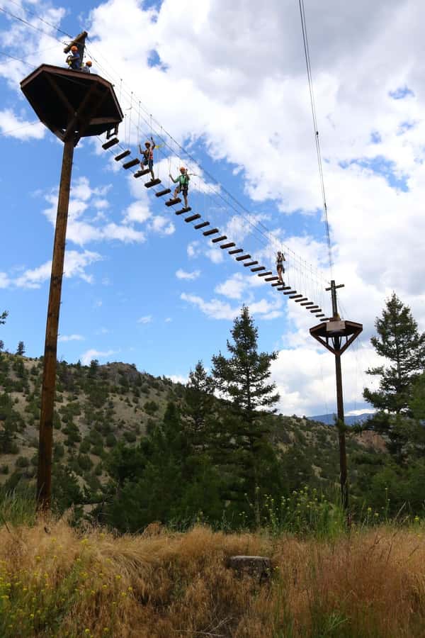 Gardiner: Guided Zipline EcoTour (3 hours) - From Gardiner’s Main Street to the forest course