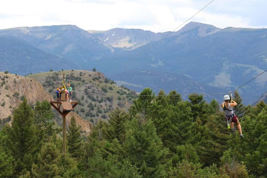 Gardiner: Guided Zipline EcoTour (3 hours) - A useful break from screens and road miles