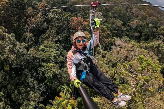 Gold Coast Canyon Flyer Zipline Tour - The first cable builds your confidence