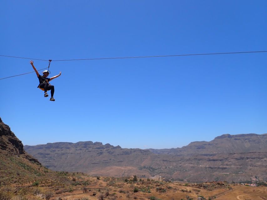 Gran Canaria: Zipline and Mountaineering Tour - Abseiling teaches you how to leave the cave