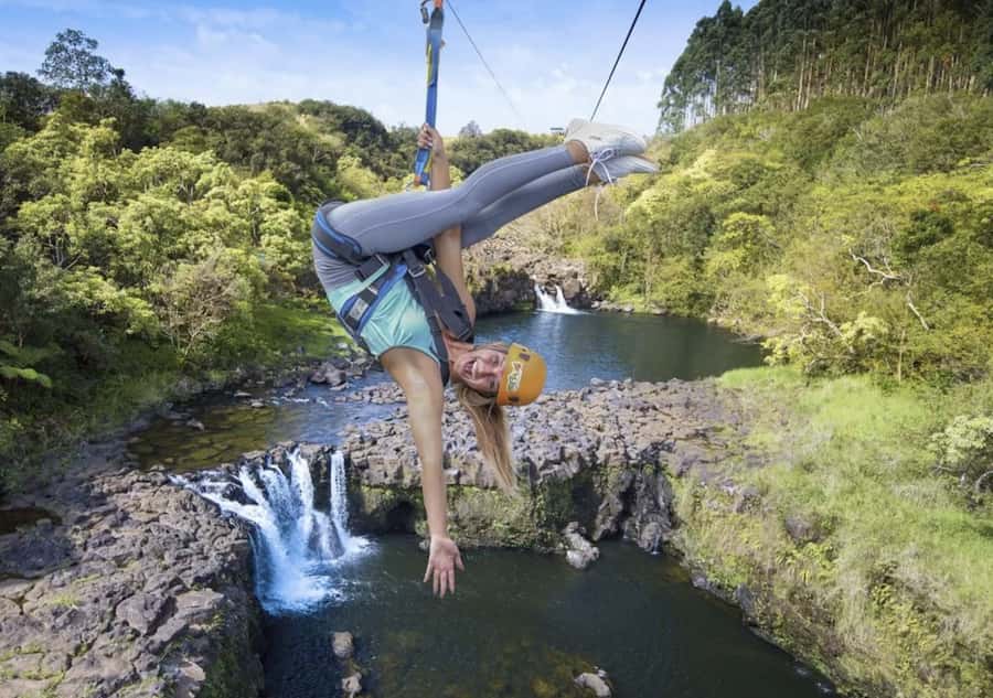 Hakalau: 9-Line Zipline Adventure with Umauma Falls View - What the two-hour schedule feels like