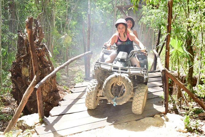 Half Day ATV, Zip-line & Cenote tour! Transportation from Cancun - Three Riviera Maya thrills in one half-day