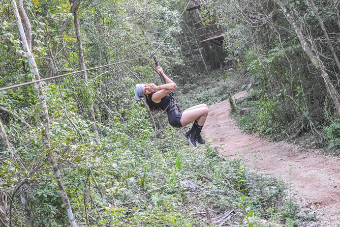 Half Day in Cancun Atvs Ziplines and Cenote Park - The cenote provides a cool finish