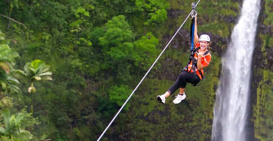 Hawaii: Big Island Hilo Zipline Tour - A working farm instead of a manufactured backdrop